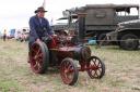Purley country show held in aid of of Little Havens Thundersley...Don Abbey takes his scale model traction engine for a spin.