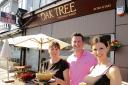 Meat free – Mary Pilley with Jim and Sam Anderson at Oak Tree Market