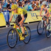 Froome in the Maillot Jaune