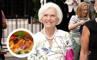 The turkey is covered by a sleeping bag once it is cooked to keep it insulated, Mary Berry has revealed