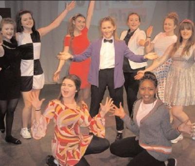 MUSICAL – Year Ten BTEC pupils at the Boswells
School perform their final Hairspray exam pieces