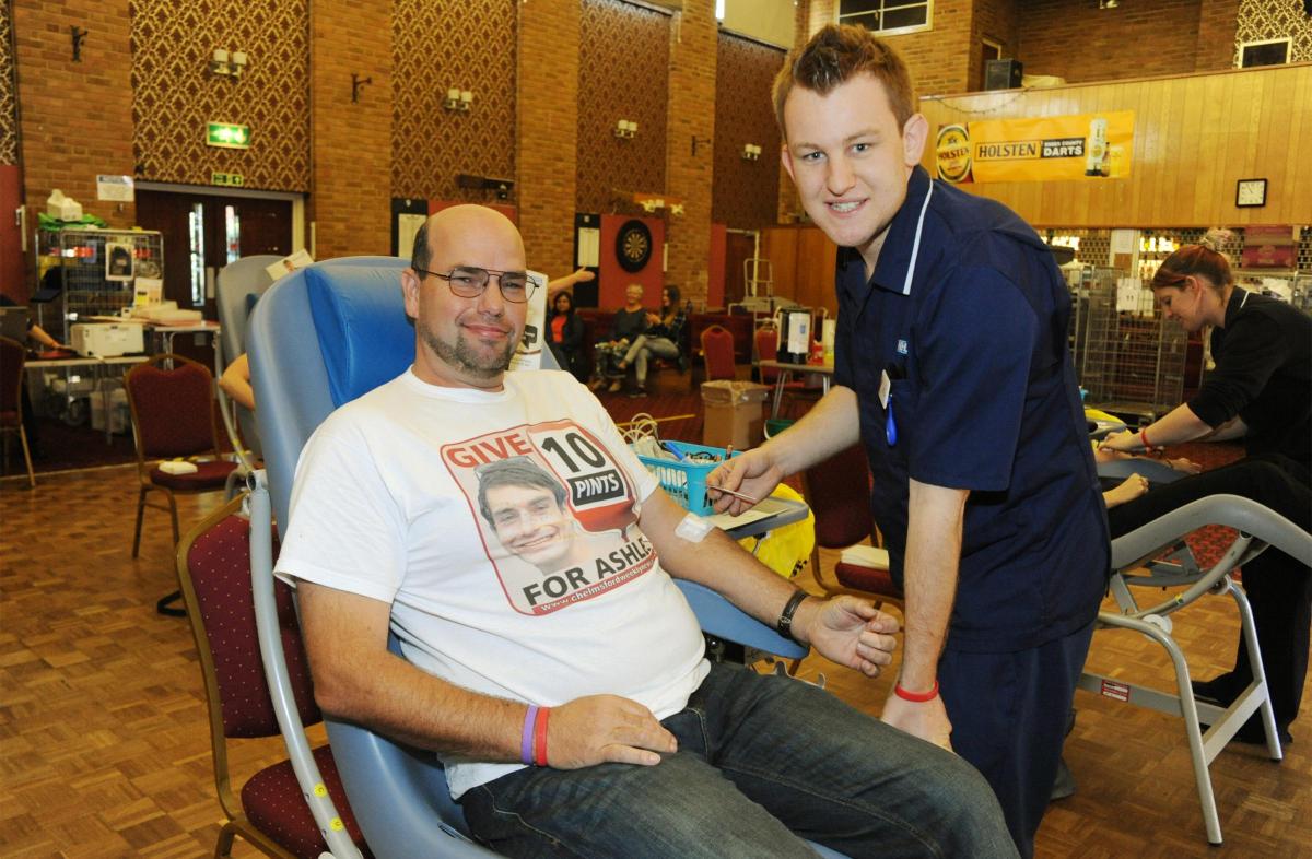 Give Ten Pints For Ashley Blood donation day