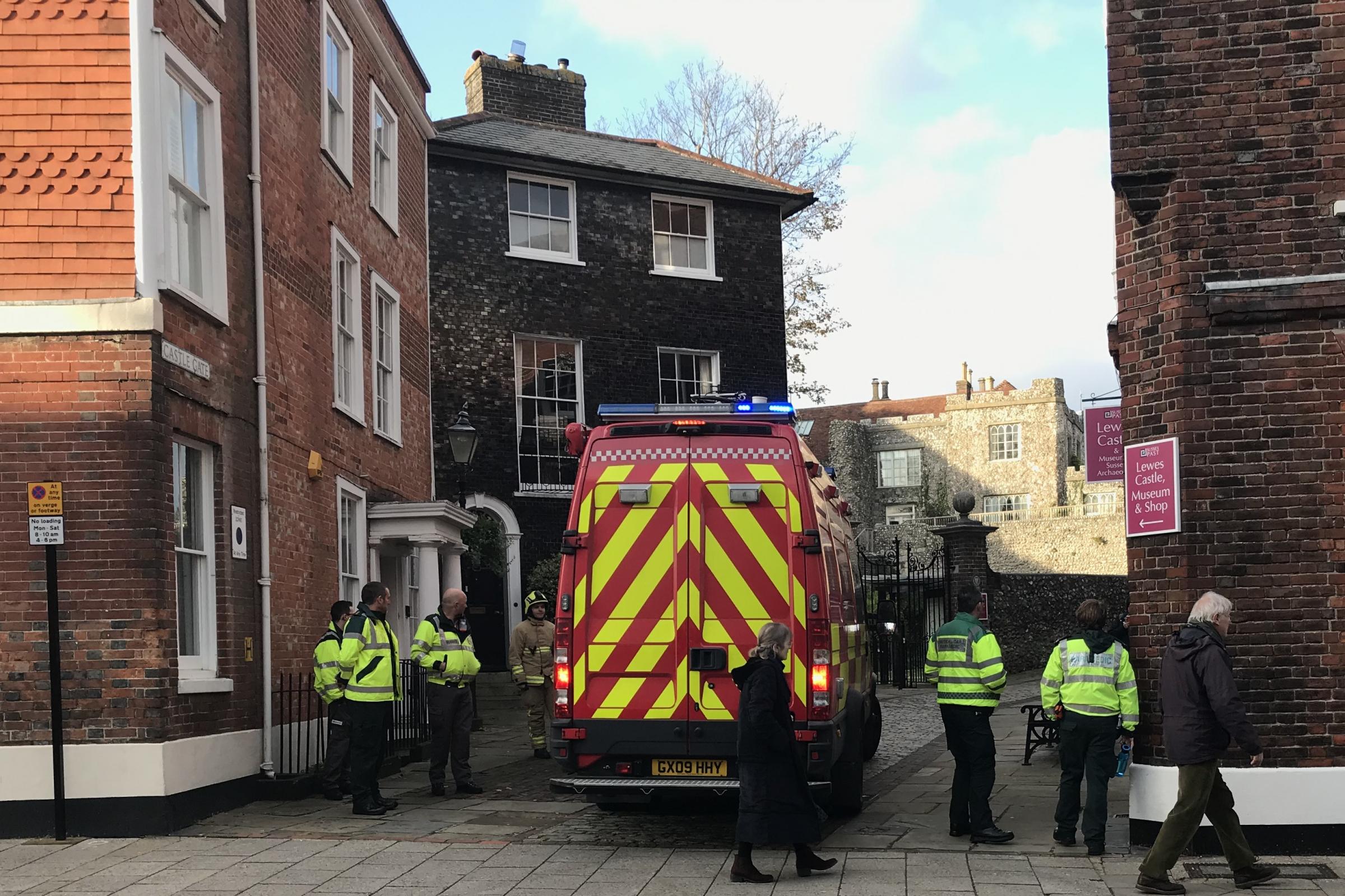 Emergency crews search rubble after medieval castle wall collapses - Chelmsford Weekly News