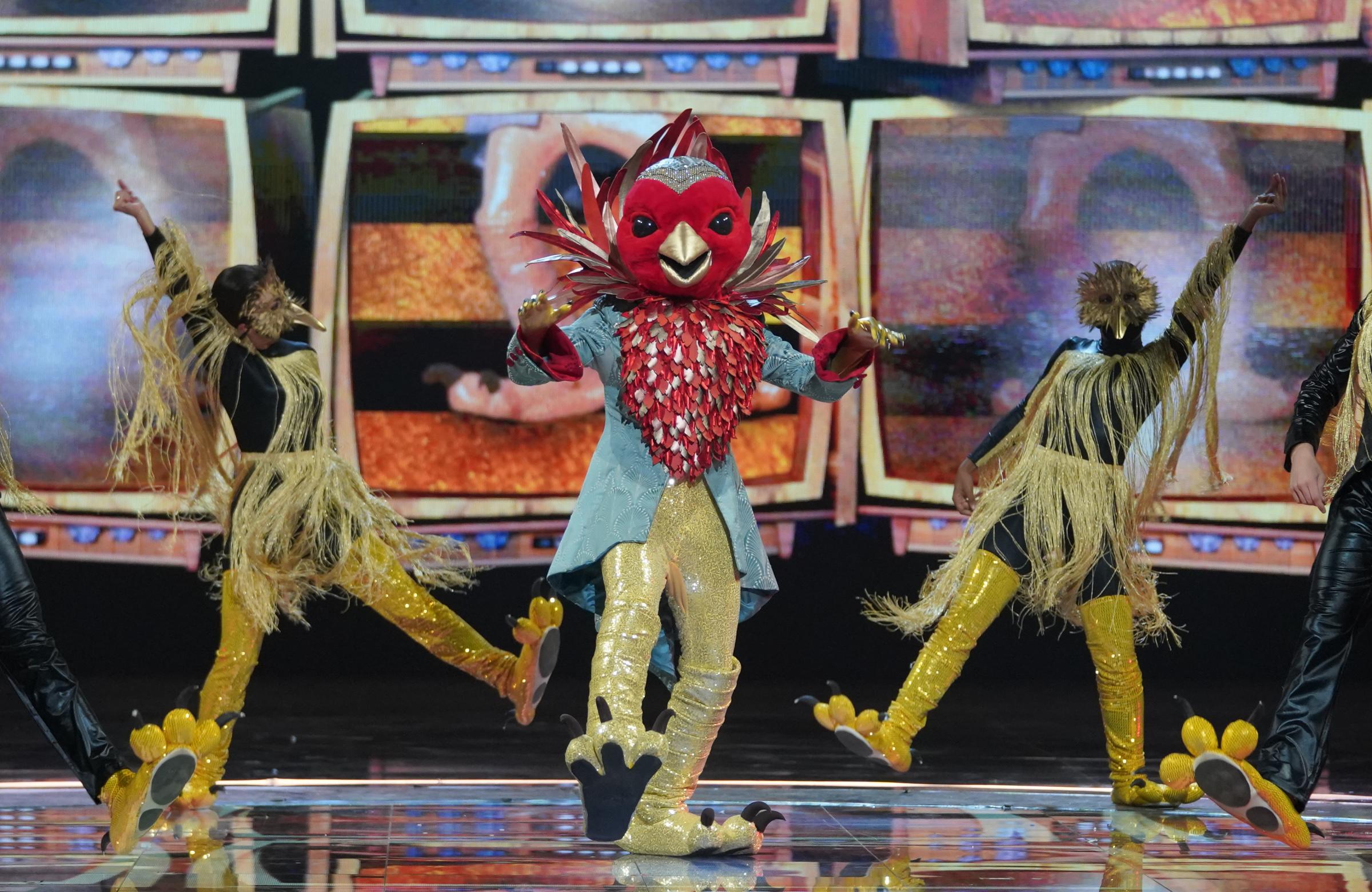 Fans have guessed Olly Murs could be Robin on the Mask Singer. Picture: Bandicoot TV/ ITV 