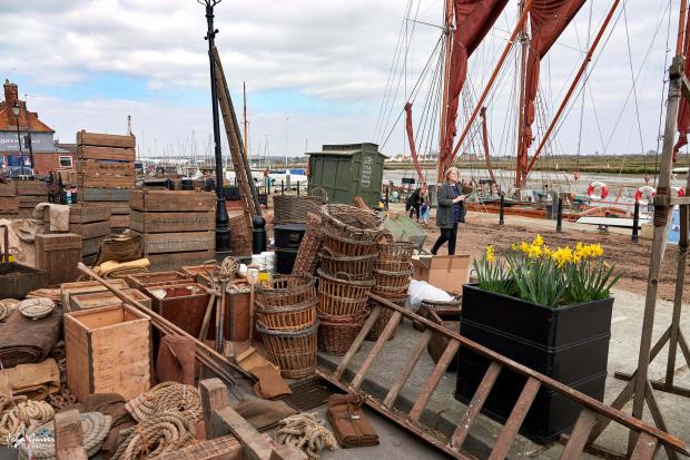 Chelmsford Weekly News: Maldon's Hythe Quay was transformed for the filming of The Essex Serpent. Photo: camera club member John Guiver
