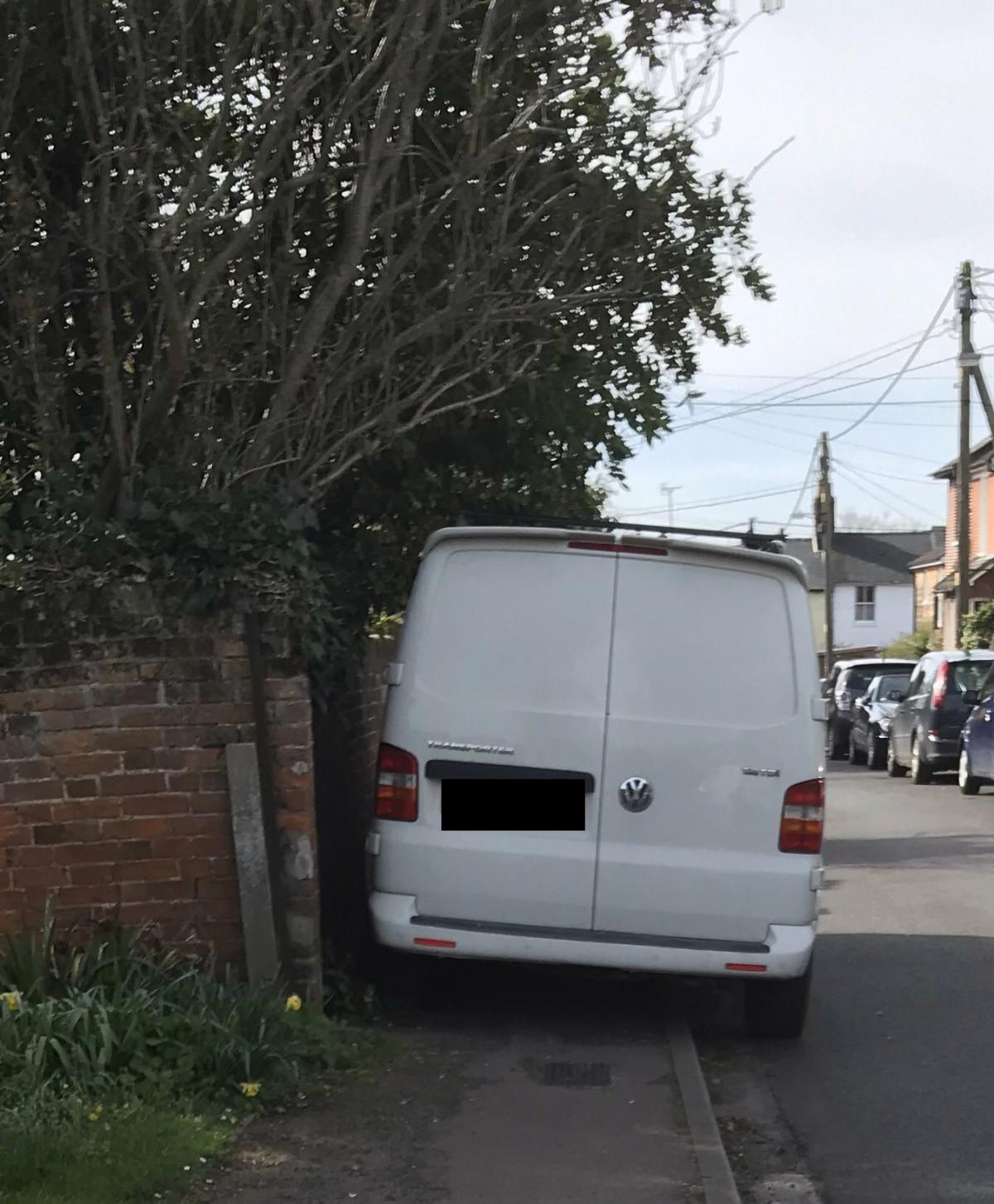 Pavement parking in Colchester