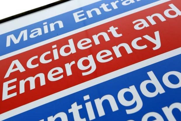 There has been a fall in the number of visits to A&E departments