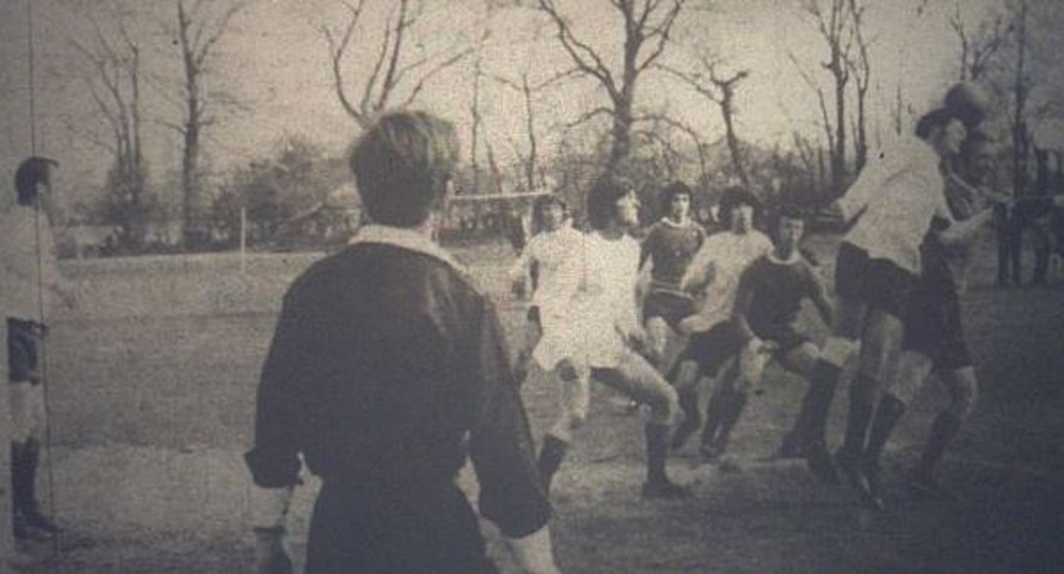Whistle-blower - the referee keeps a close eye on proceedings during the 1970-1971 League Cup final. After extra time, Berechurch beat Eight Ash Green 2-1