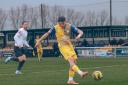 Hat-trick - Concord Rangers striker Harrison Day fires home a penalty during Saturday’s win against Lewes