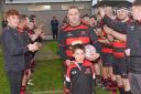 Dai Lloyd was given a guard of honour as he led Llandybie RFC out for his final game