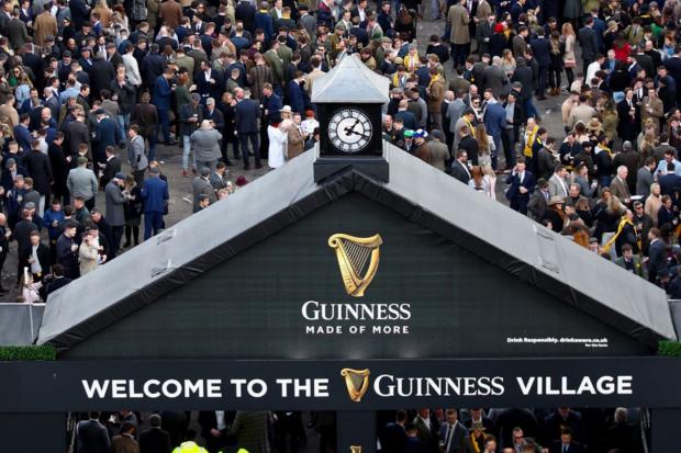 Chelmsford Weekly News: The Guinness Village is always a popular hang-out at the Cheltenham Festival.(Tim Goode/PA)