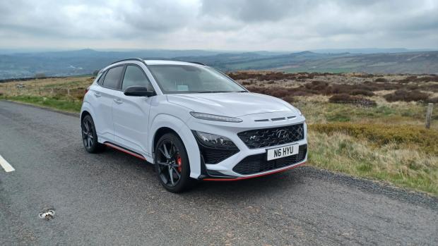 Chelmsford Weekly News: The Kona N on the rugged Pennine hills near Holmfirth in West Yorkshire