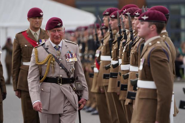Chelmsford Weekly News: Prince Charles at Colchester's Merville Barracks in 2021