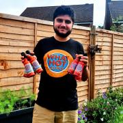 At the helm - What Hot Sauce founder Adam Townsend